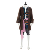 Movie Pirates of the Caribbean 5: Jack Sparrow Costume Set Halloween Carnival Suit